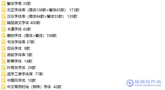1200种通用字体下载