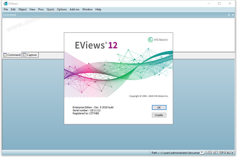 EViews Enterprise Edition 12破解版下载附安装教程